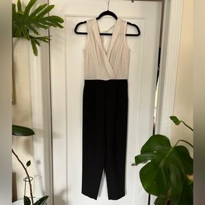 Ann Taylor Black and White Jumpsuit | US0P